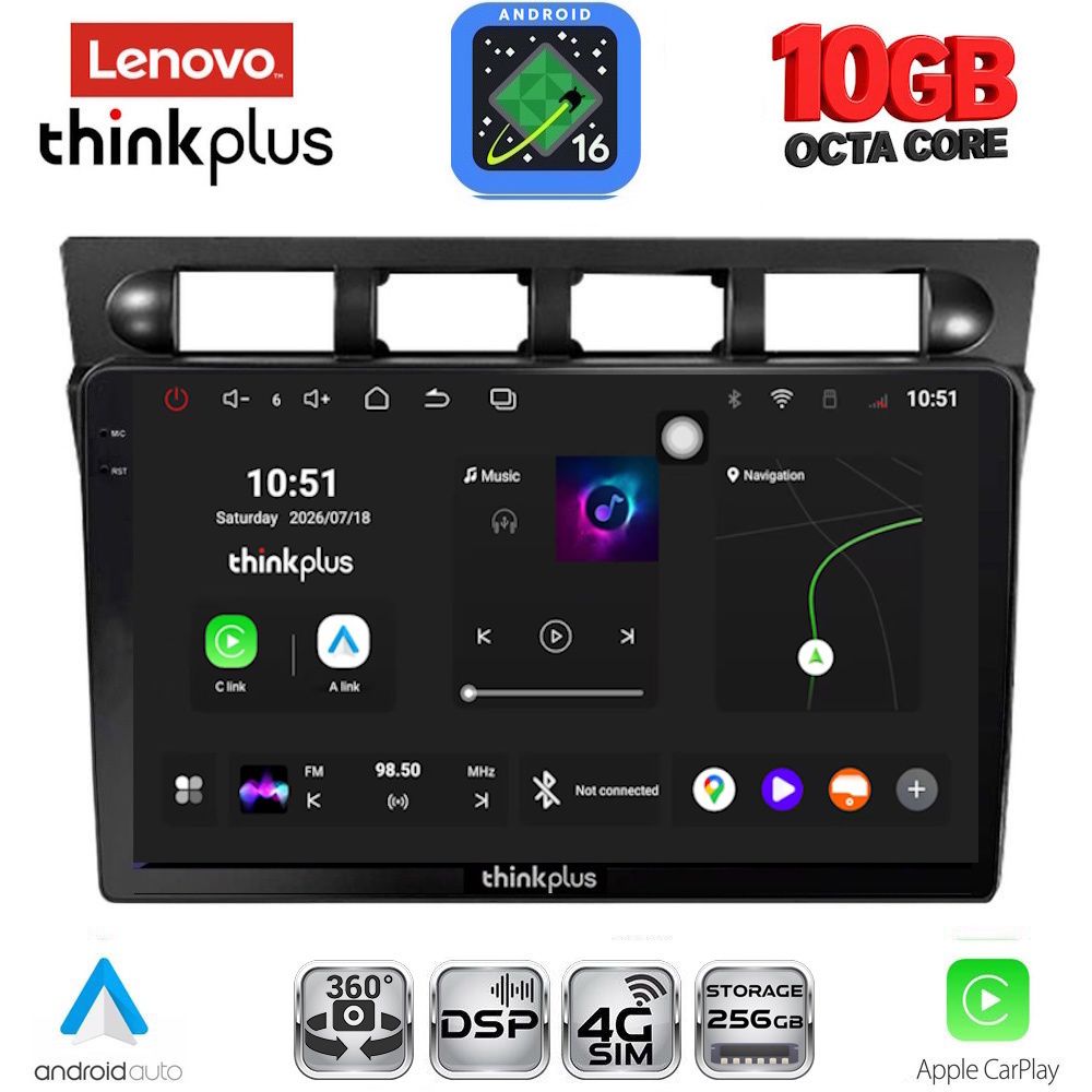 LTM11306_16 LENOVO LTM 11306_CPA (9inc) MULTIMEDIA TABLET for KIA PICANTO mod. 2004-2008 - Image 1