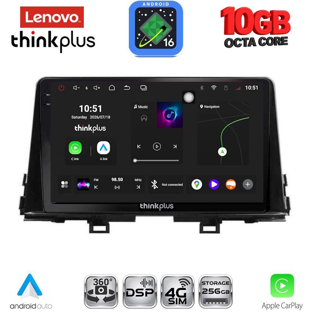 LTM11309-16 LENOVO LTM 11309_CPA (9inc) MULTIMEDIA TABLET for KIA PICANTO mod. 2017-2021 - Image 1