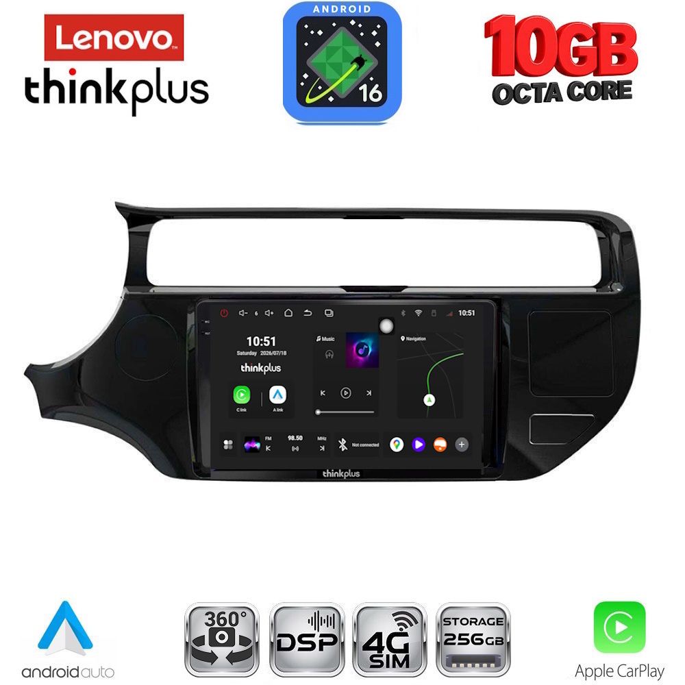 LTM11315_16 LENOVO LTM 11315_CPA (9inc) MULTIMEDIA TABLET for KIA RIO mod. 2015-2018 - Image 1