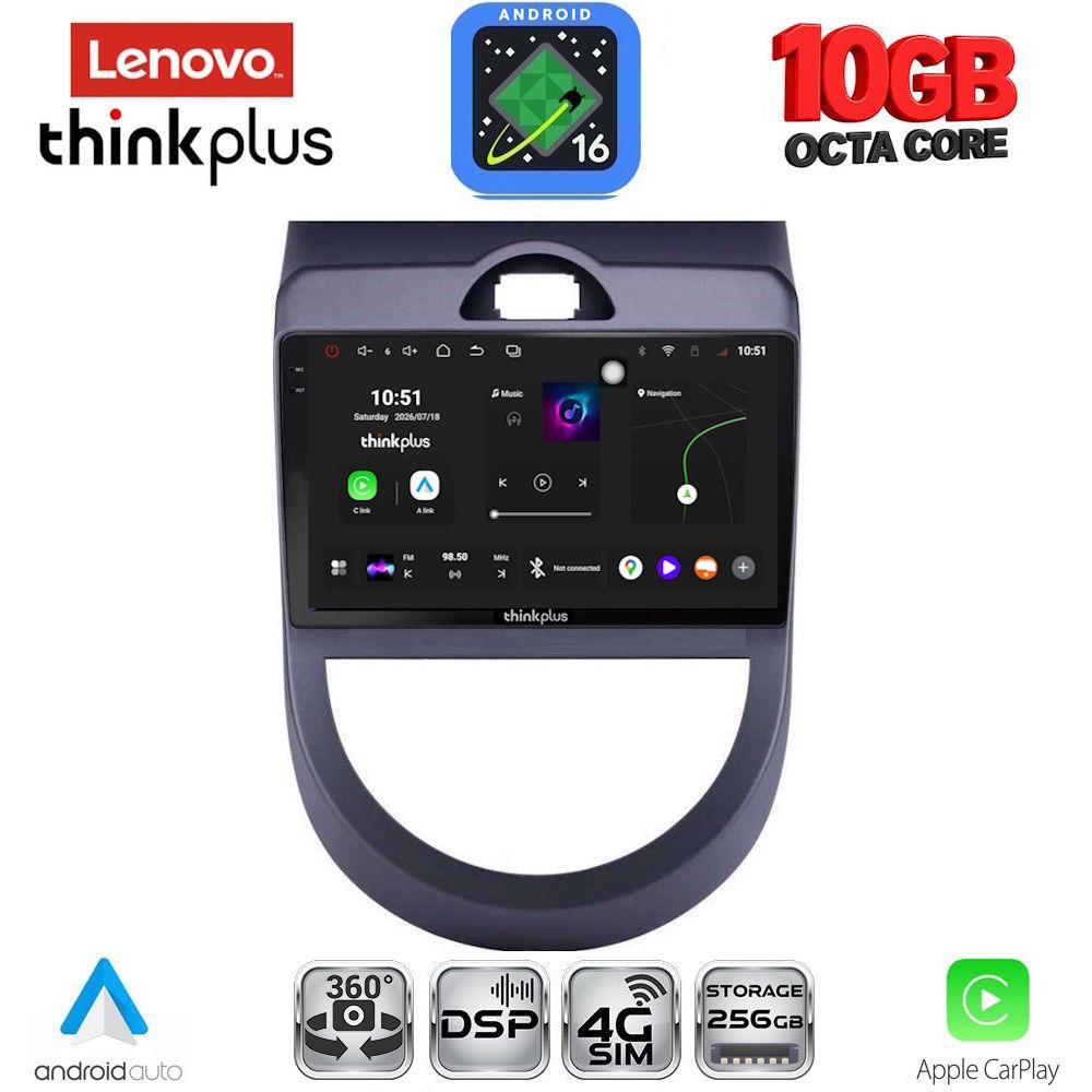 LTM11320_16 LENOVO LTM 11320_CPA (9inc) MULTIMEDIA TABLET for KIA SOUL mod. 2008-2013 - Image 1