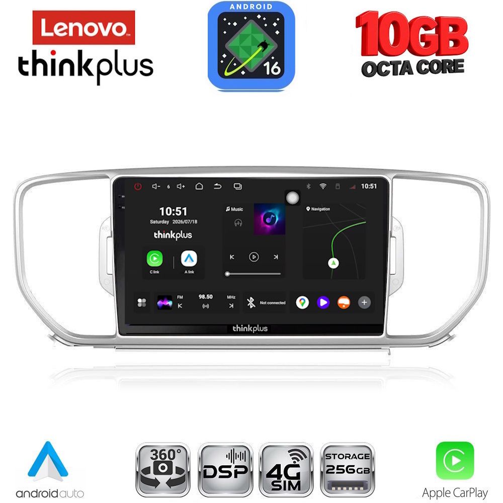 LTM11326_16 LENOVO LTM 11326_CPA (9inc) MULTIMEDIA TABLET for KIA SPORTAGE mod. 2015-2018 - Image 1