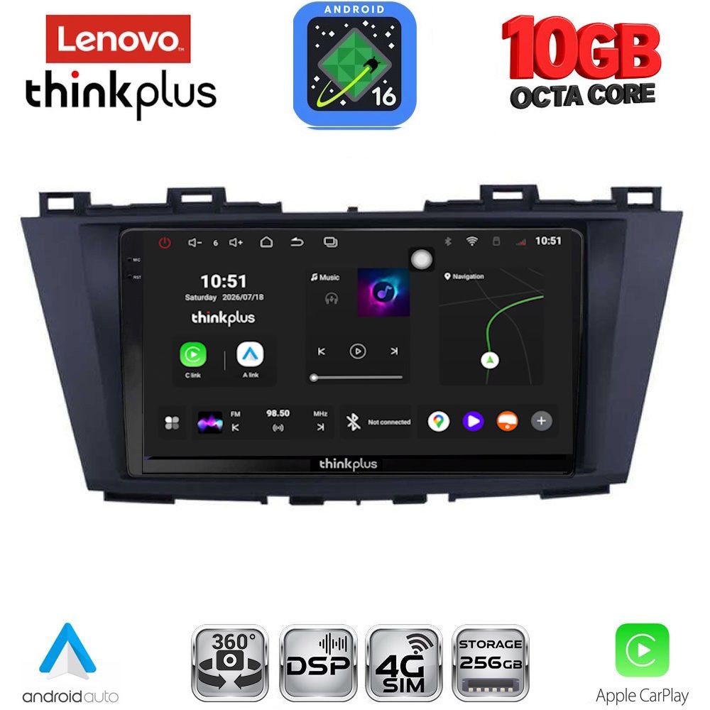 LTM11371_16 LENOVO LTM 11371_CPA (9inc) MULTIMEDIA TABLET for MAZDA 5 mod. 2011-2020 - Image 1
