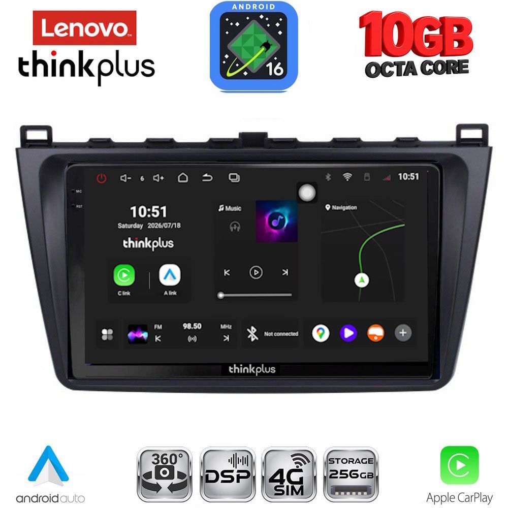 LTM11377_16 LENOVO LTM 11377_CPA (9inc) MULTIMEDIA TABLET for MAZDA 6 mod. 2008-2012 - Image 1