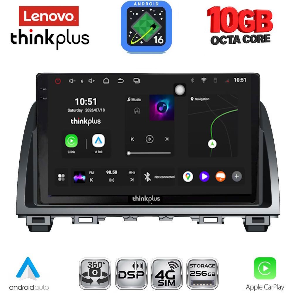 LTM11378_16 LENOVO LTM 11378_CPA (9inc) MULTIMEDIA TABLET for MAZDA 6 mod. 2012-2017 - Image 1