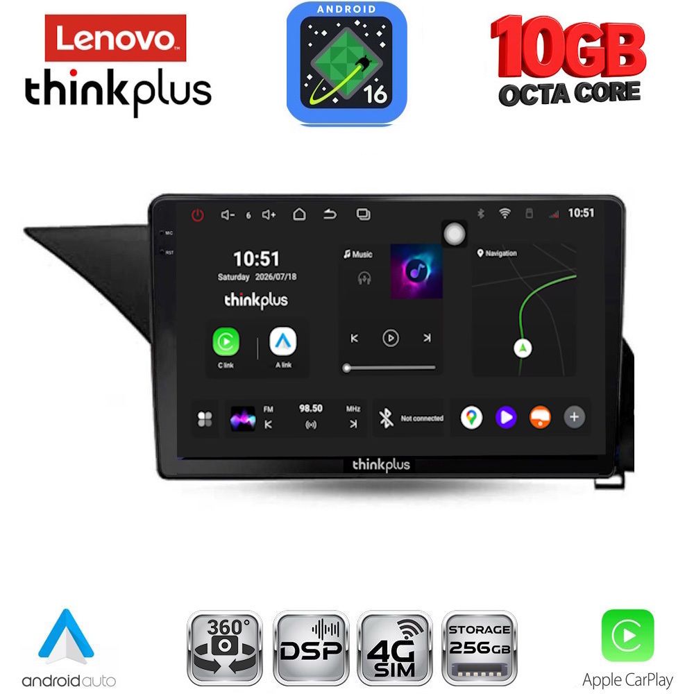 LTM11409_16 LENOVO LTM 11409_CPA (10inc) MULTIMEDIA TABLET for MERCEDES E (W212) mod. 2009-2016 - Image 1
