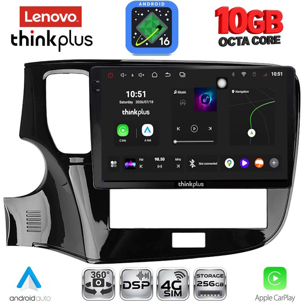LTM11440_16 LENOVO LTM 11440_CPA (10inc) MULTIMEDIA TABLET for MITSUBISHI OUTLANDER mod. 2020-2022 - Image 1