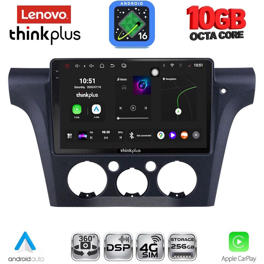 LTM11441CL_16 LENOVO LTM 11441CL_CPA (10inc) MULTIMEDIA TABLET for MITSUBISHI OUTLANDER mod. 2001-2005 with CLIMA - Image 1