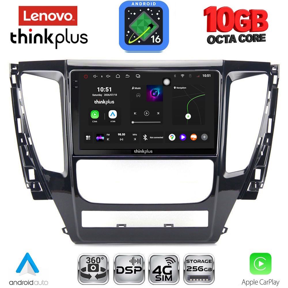 LTM11447_16 LENOVO LTM 11447A_CPA (9inc) MULTIMEDIA TABLET for MITSUBISHI PAJERO mod. 2013-2020 - Image 1