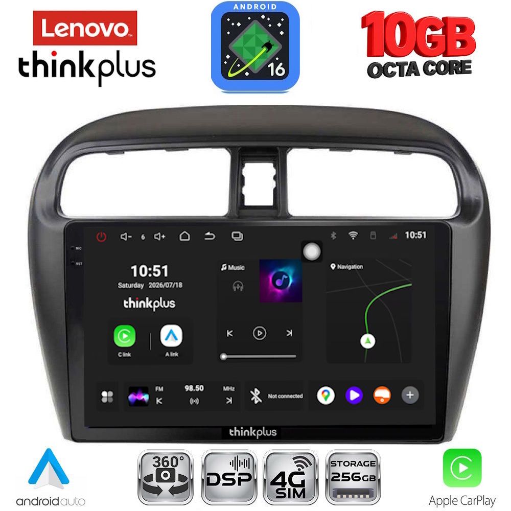 LTM11448_16 LENOVO LTM 11448_CPA (9inc) MULTIMEDIA TABLET for MITSUBISHI SPACESTAR mod. 2013-2020 - Image 1