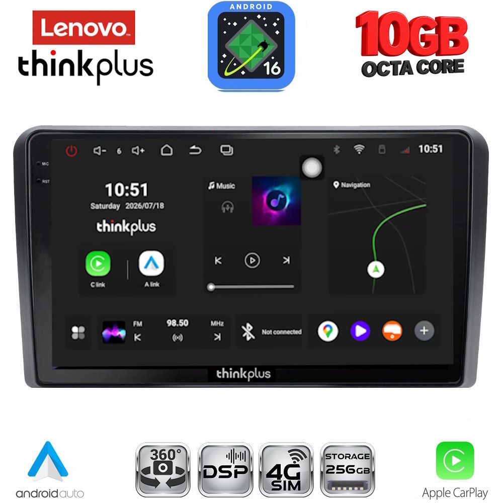 LTM11454CL_16 LENOVO LTM 11455_CPA (9inc) MULTIMEDIA TABLET for NISSAN PRIMERA P12 mod. 2001-2008 - Image 1