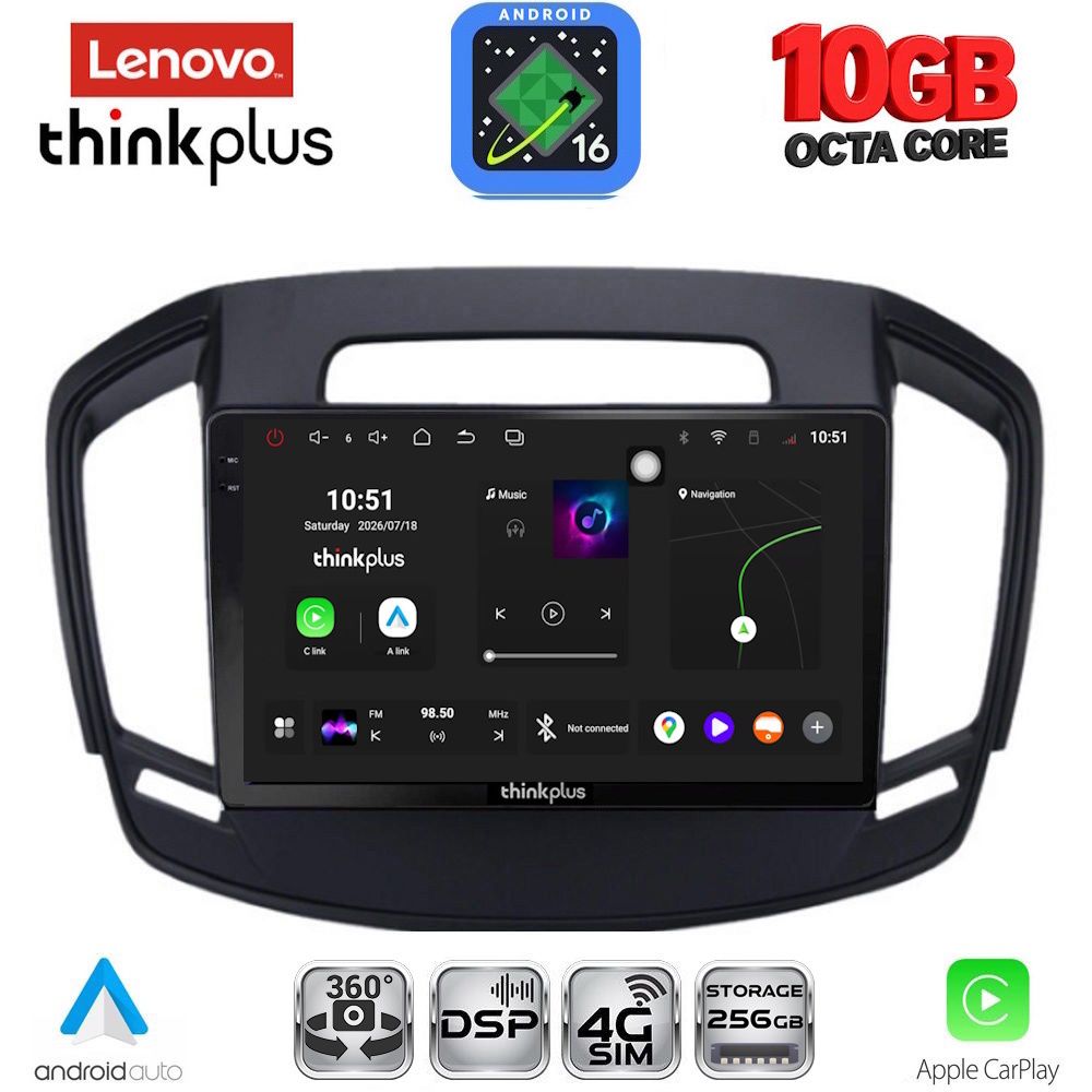 LTM11492_16 LENOVO LTM 11492_CPA (9inc) MULTIMEDIA TABLET for OPEL INSIGNIA mod.2014-2017 - Image 1