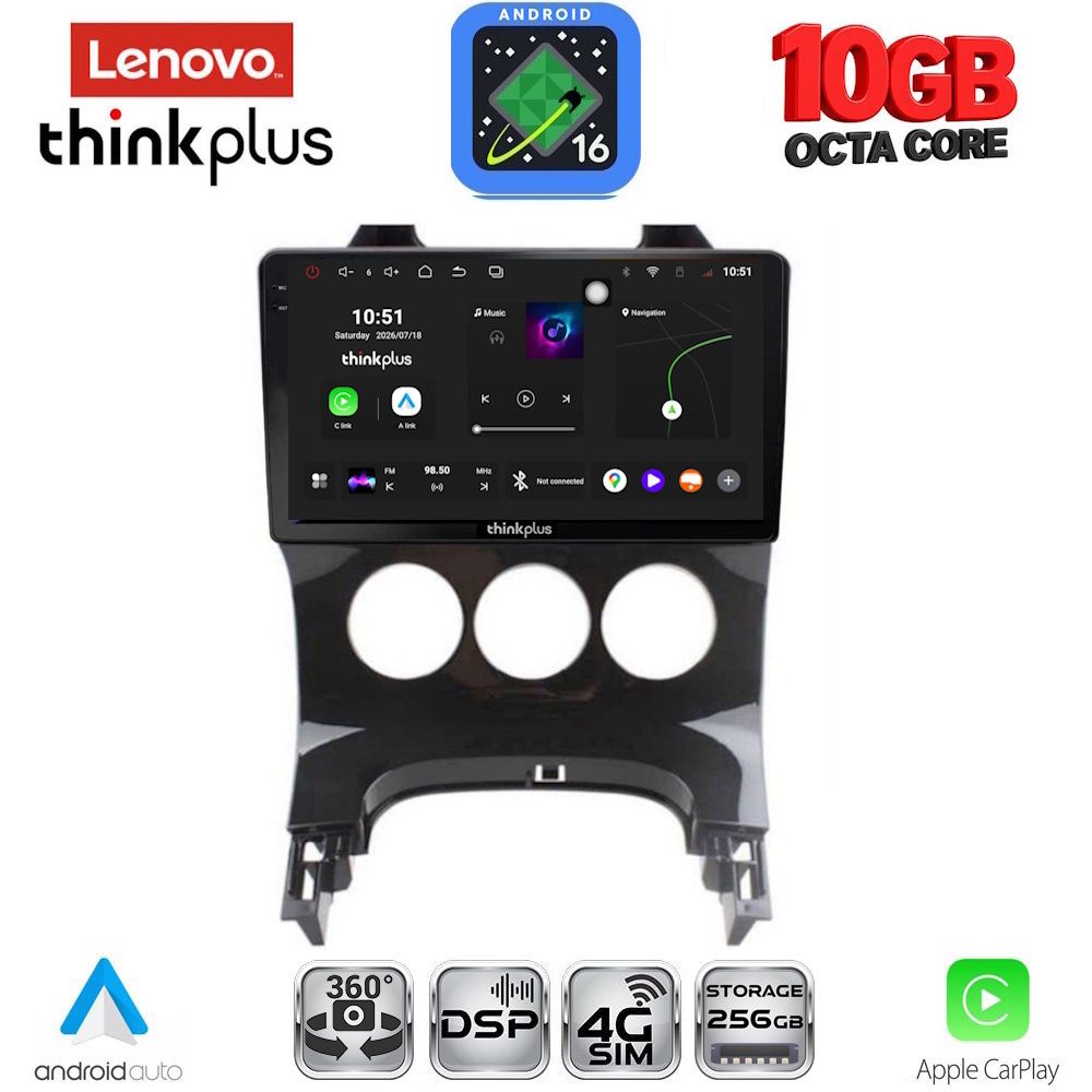 LTM11515AC_16 LENOVO LTM 11515AC_CPA (9inc) MULTIMEDIA TABLET for PEUGEOT 3008 mod. 2008-2016 with A/C - Image 1