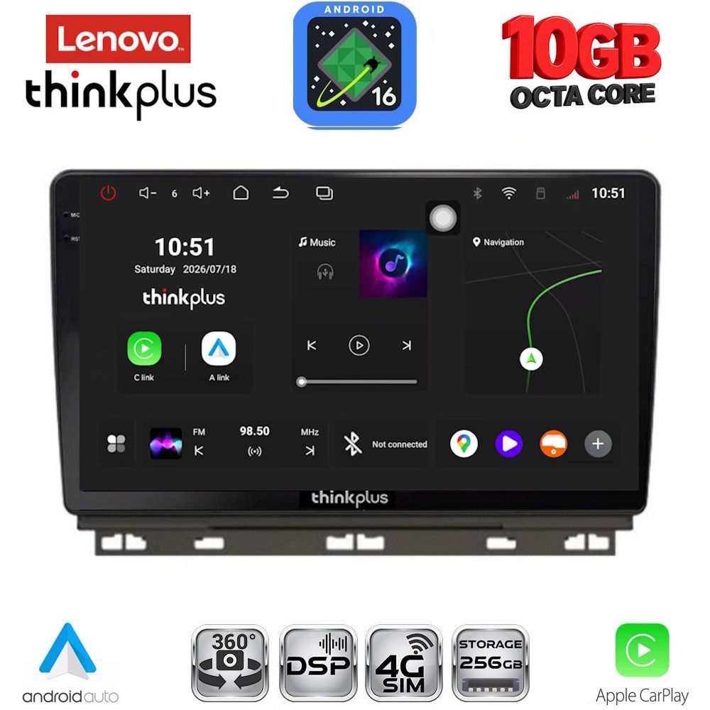 LTM11546_16 LENOVO LTM 11546_CPA (9inc) MULTIMEDIA TABLET for RENAULT CLIO - CAPTUR mod. 2019-2026 - Image 1