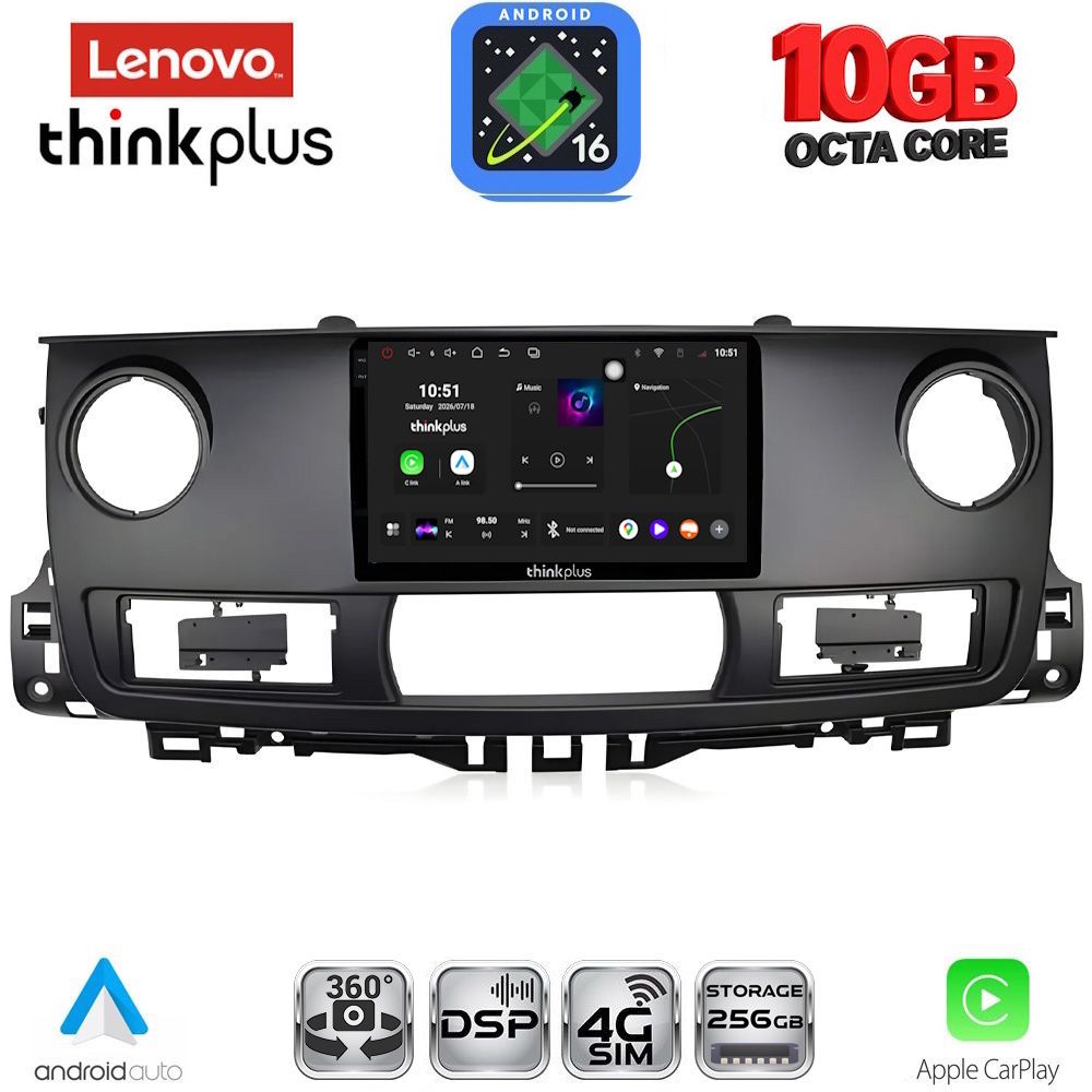 LTM11554_16 LENOVO LTM 11554_CPA (10inc) MULTIMEDIA TABLET for RENAULT MASTER mod. 2003-2010 - Image 1