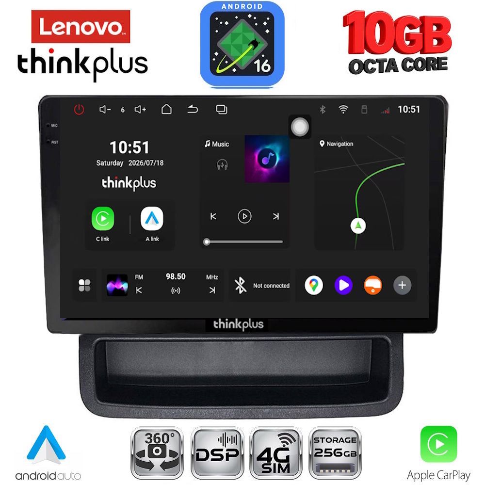 LTM11558B_16 LENOVO LTM 11558B_CPA (10inc) MULTIMEDIA TABLET for OPEL VIVARO – RENAULT TRAFIC - NISSAN PRIMASTAR mod. 2004-2015 - Image 1