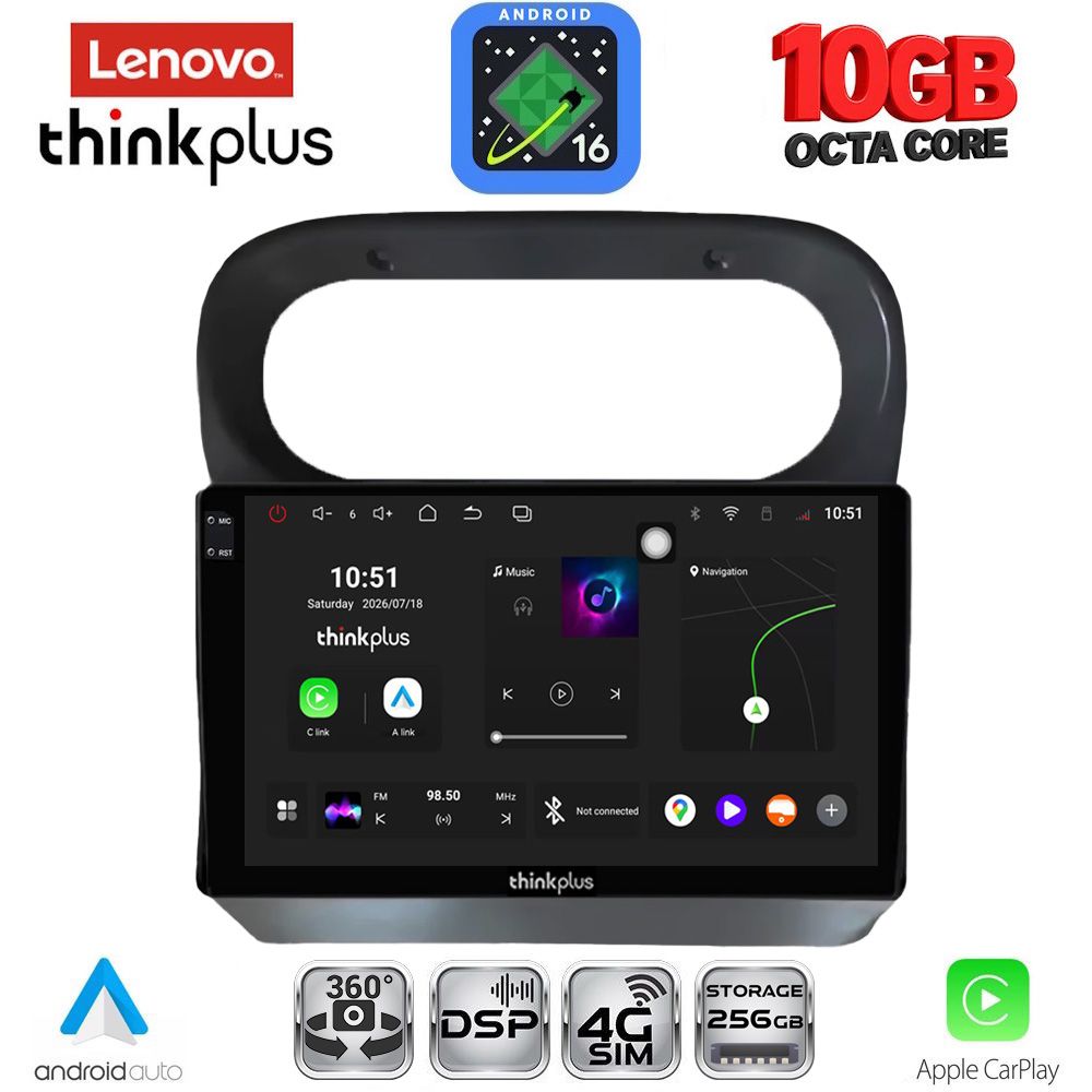 LTM11559_16 LENOVO LTM 11559_CPA (9inc) MULTIMEDIA TABLET for RENAULT TWINGO mod. 2007-2014 - Image 1
