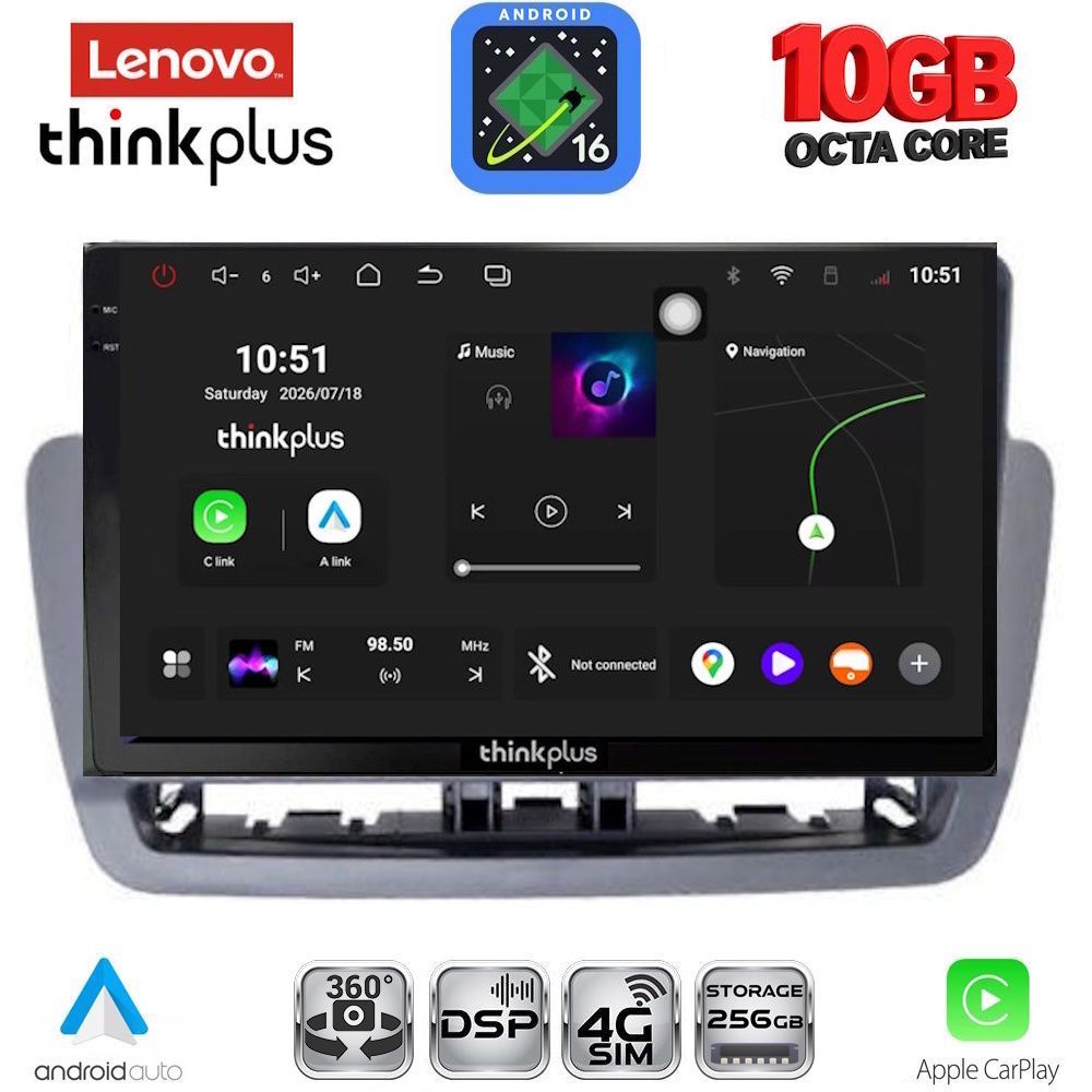 LTM11572GR_16 LENOVO LTM 11572GR_CPA (9inc) MULTIMEDIA TABLET for SEAT IBIZA mod. 2012-2015 - Image 1
