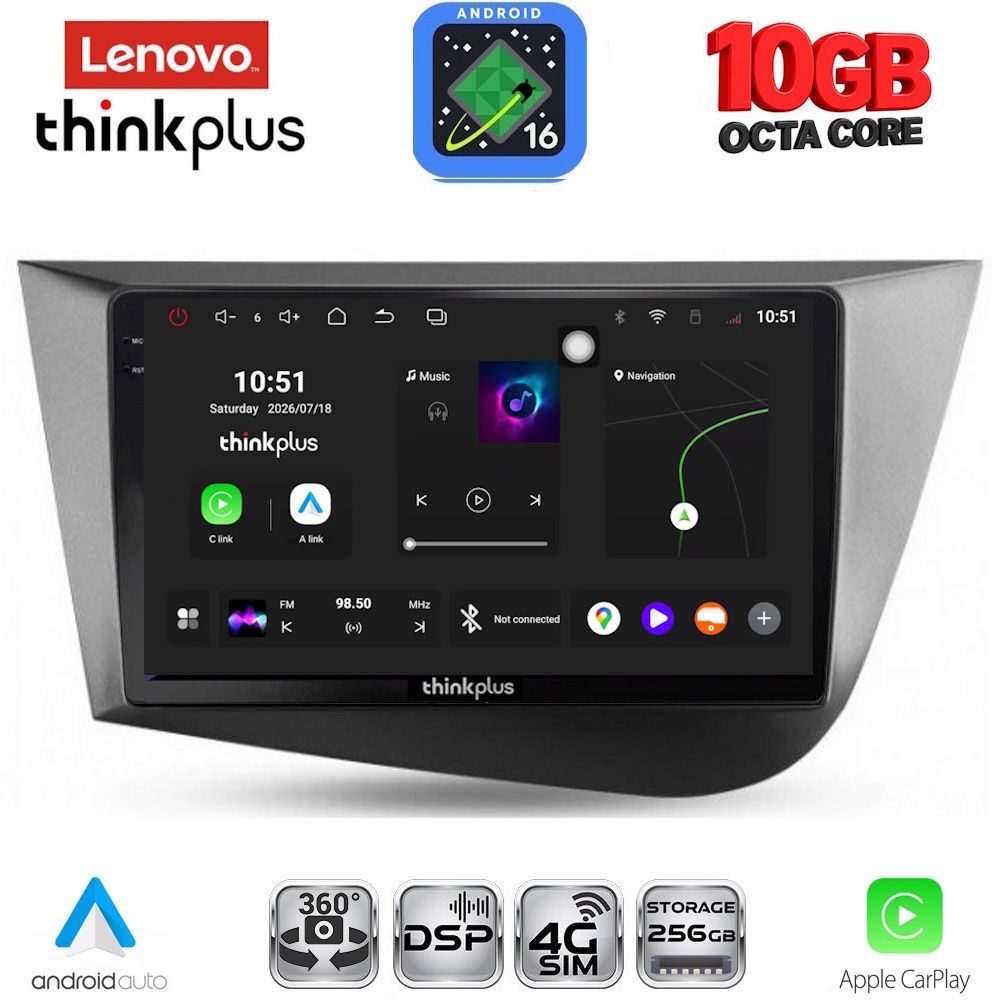 LTM11574_16-1 LENOVO LTM 11574_CPA (9inc) MULTIMEDIA TABLET for SEAT LEON mod. 2005-2012 - Image 1