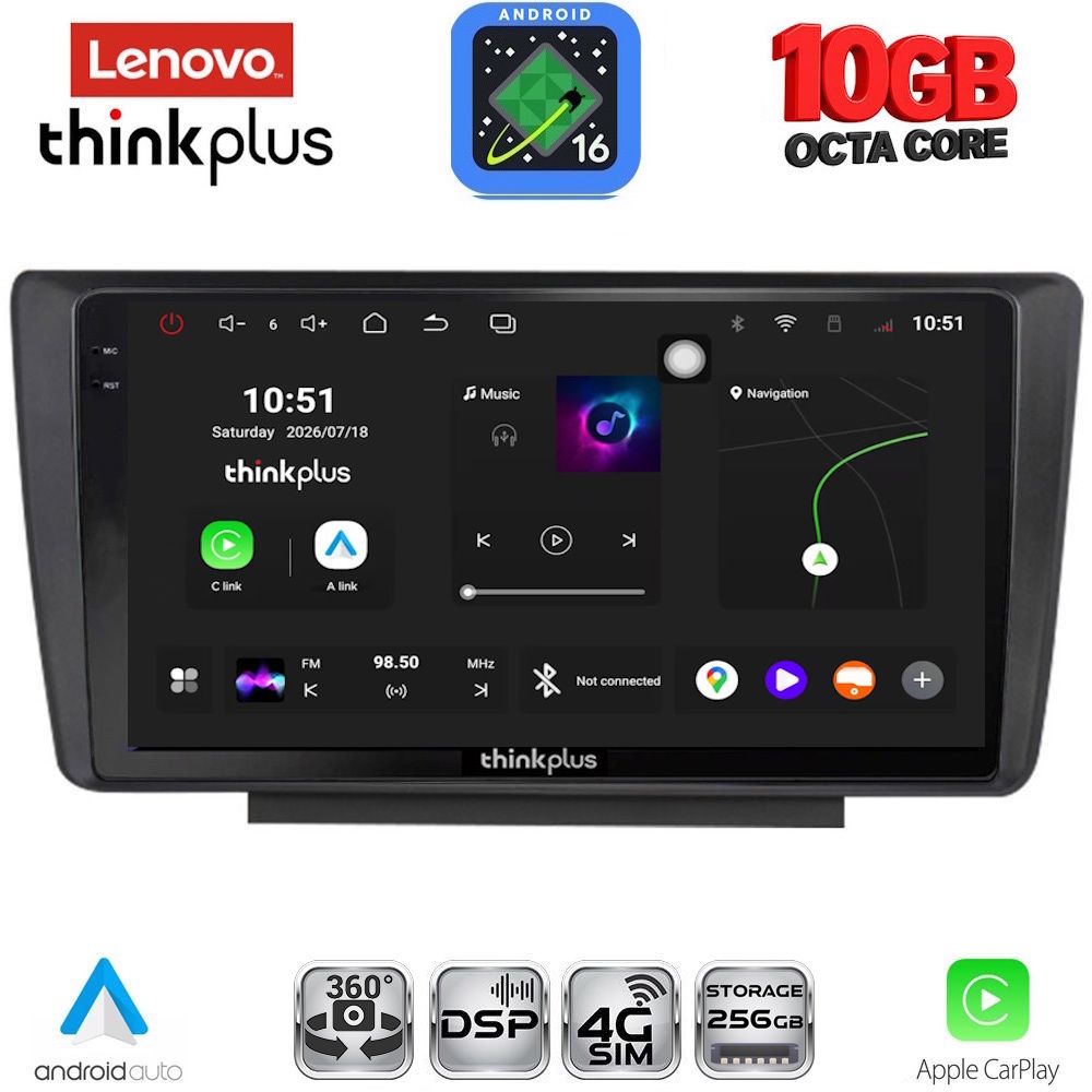 LTM11594_16 LENOVO LTM 11594_CPA (9inc) MULTIMEDIA TABLET for SKODA OCTAVIA 5 mod. 2005-2012 - Image 1