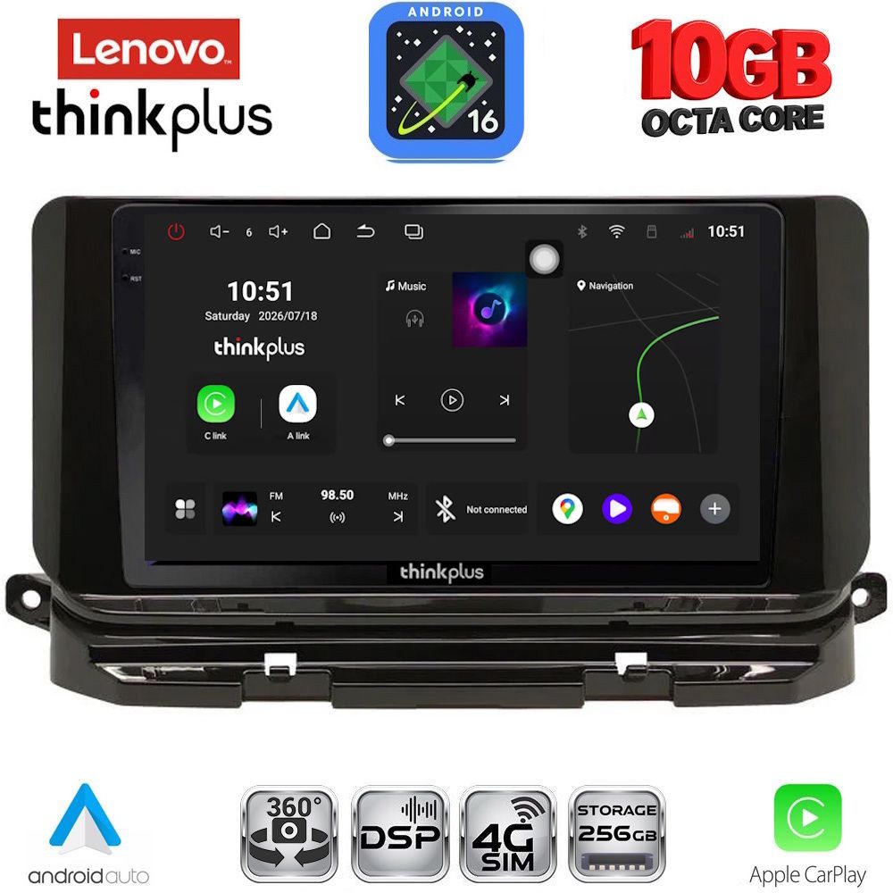 LTM11598_16 LENOVO LTM 11598_CPA (10inc) MULTIMEDIA TABLET for SKODA OCTAVIA 8 mod. 2021-2026 - Image 1