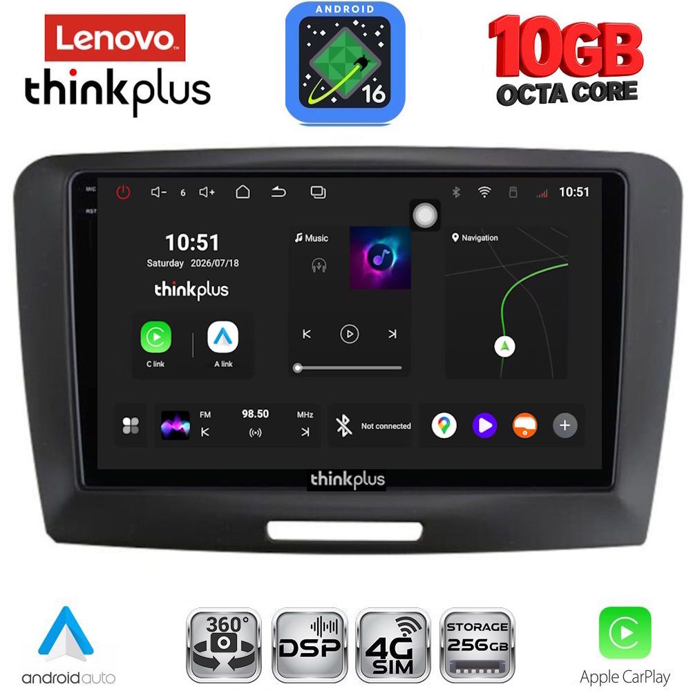 LTM11604A-16 LENOVO LTM 11604A_CPA (9inc) MULTIMEDIA TABLET for SKODA SUPERB mod. 2008-2015 - Image 1