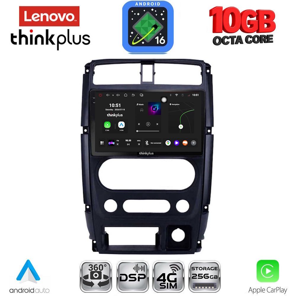 LTM11678_16 LENOVO LTM 11678_CPA (9inc) MULTIMEDIA TABLET for SUZUKI JIMNY mod. 2007-2017 - Image 1
