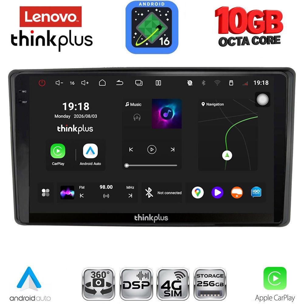 LTM11701_16 LENOVO LTM 11701_CPA (10inc) MULTIMEDIA TABLET for TOYOTA RAIZE mod. 2020-2026 - Image 1