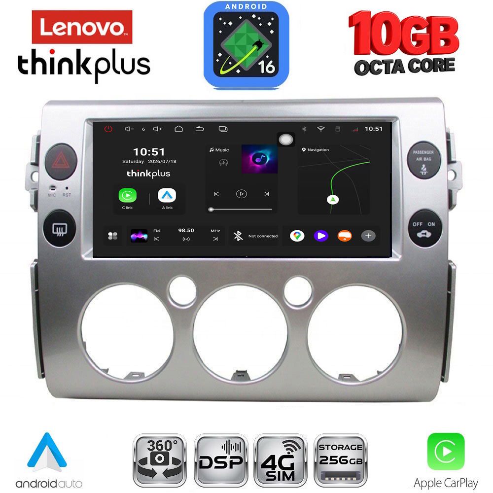 LTM11717_16 LENOVO LTM 11717_CPA (9inc) MULTIMEDIA TABLET for TOYOTA FJ CRUISER mod. 2007-2022 - Image 1
