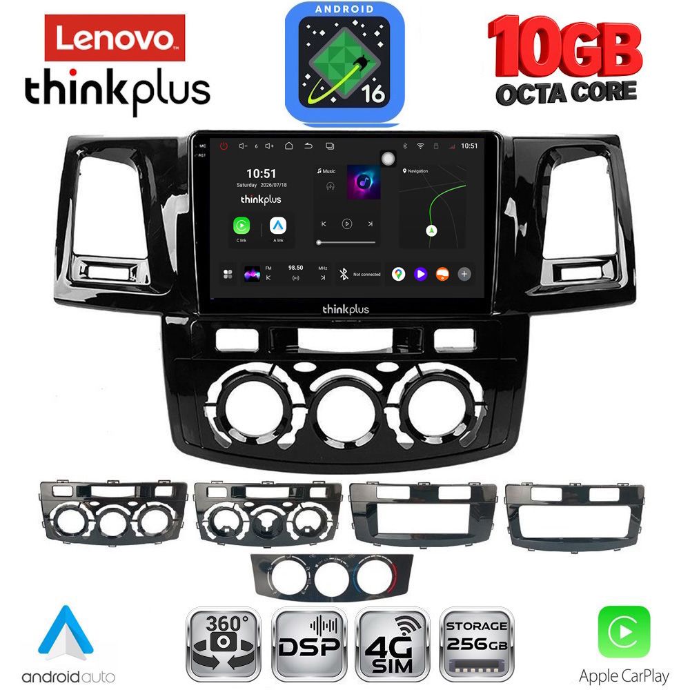 LTM11720n_16 LENOVO LTM 11720_CPA (9inc) MULTIMEDIA TABLET for TOYOTA HILUX mod. 2005-2016 - Image 1
