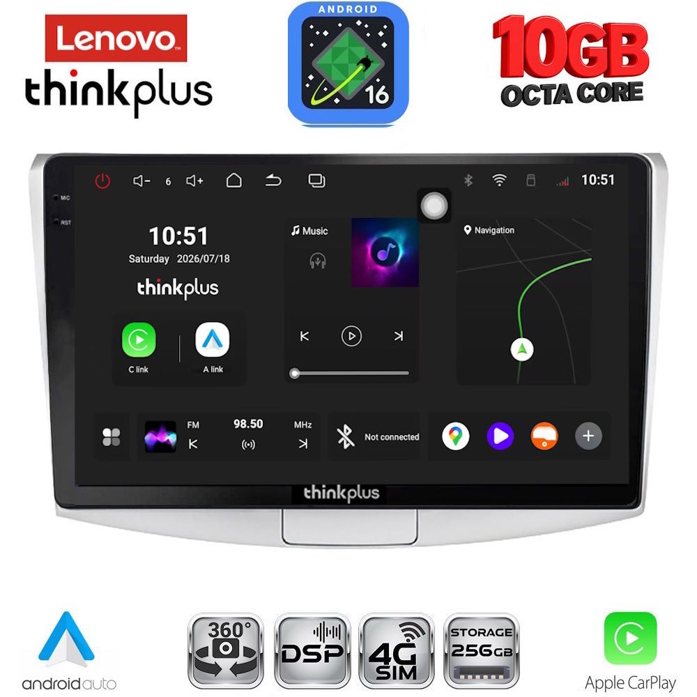 LTM11764_16 LENOVO LTM 11764_CPA (10inc) MULTIMEDIA TABLET for VW PASSAT mod. 2010-2015 - Image 1