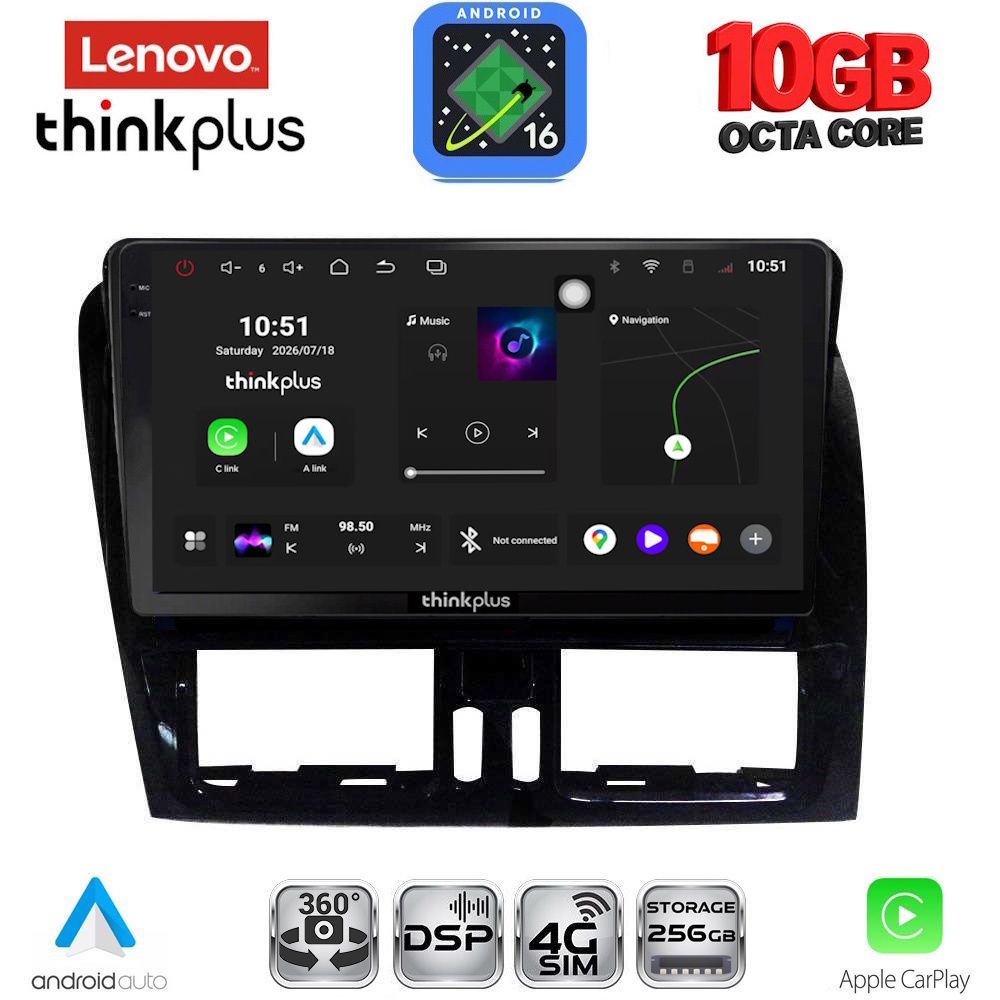 LTM11787_16 LENOVO LTM 11787_CPA (9inc) MULTIMEDIA TABLET for VOLVO XC60 mod. 2009-2017 - Image 1