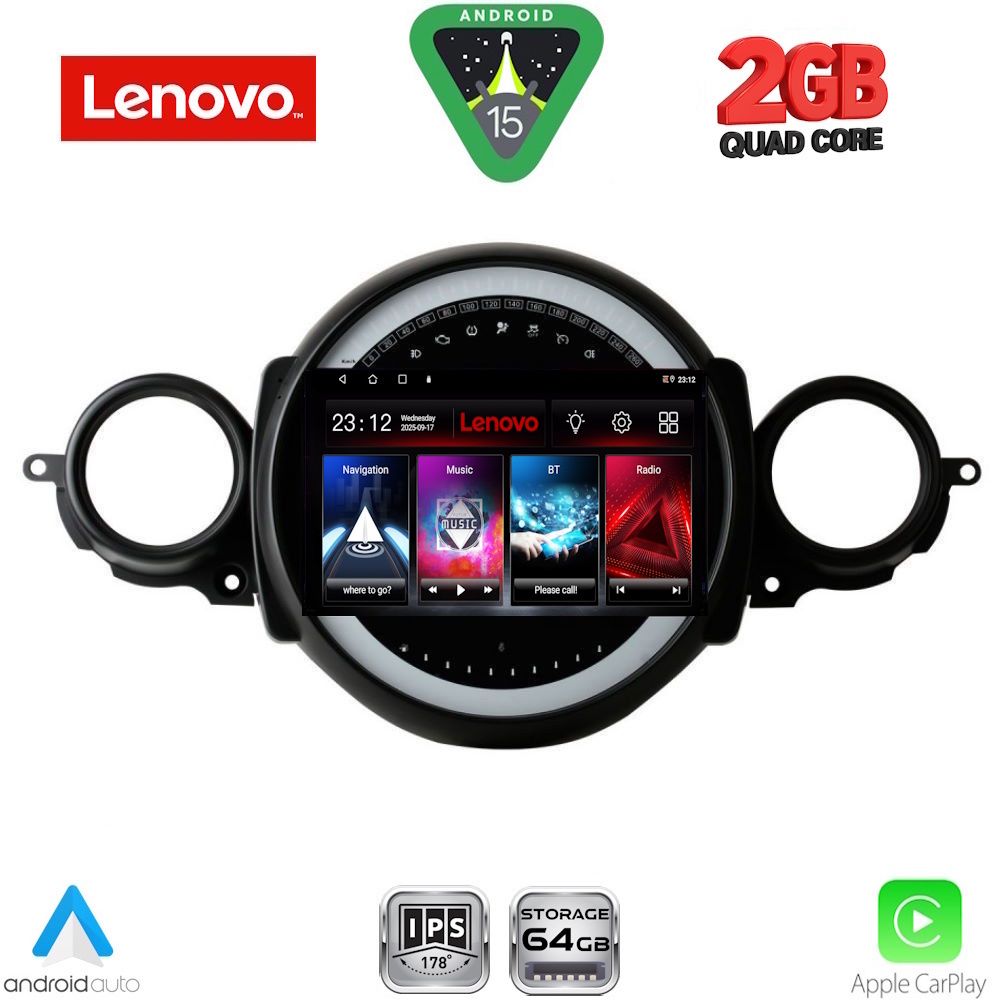LVD2064_15 LENOVO LVD 2064_CPA (9inc) MULTIMEDIA TABLET for MINI COOPER (R56-R57) mod. 2006-2014 - CLUBMAN (R55) mod. 2007-2014 - Image 1