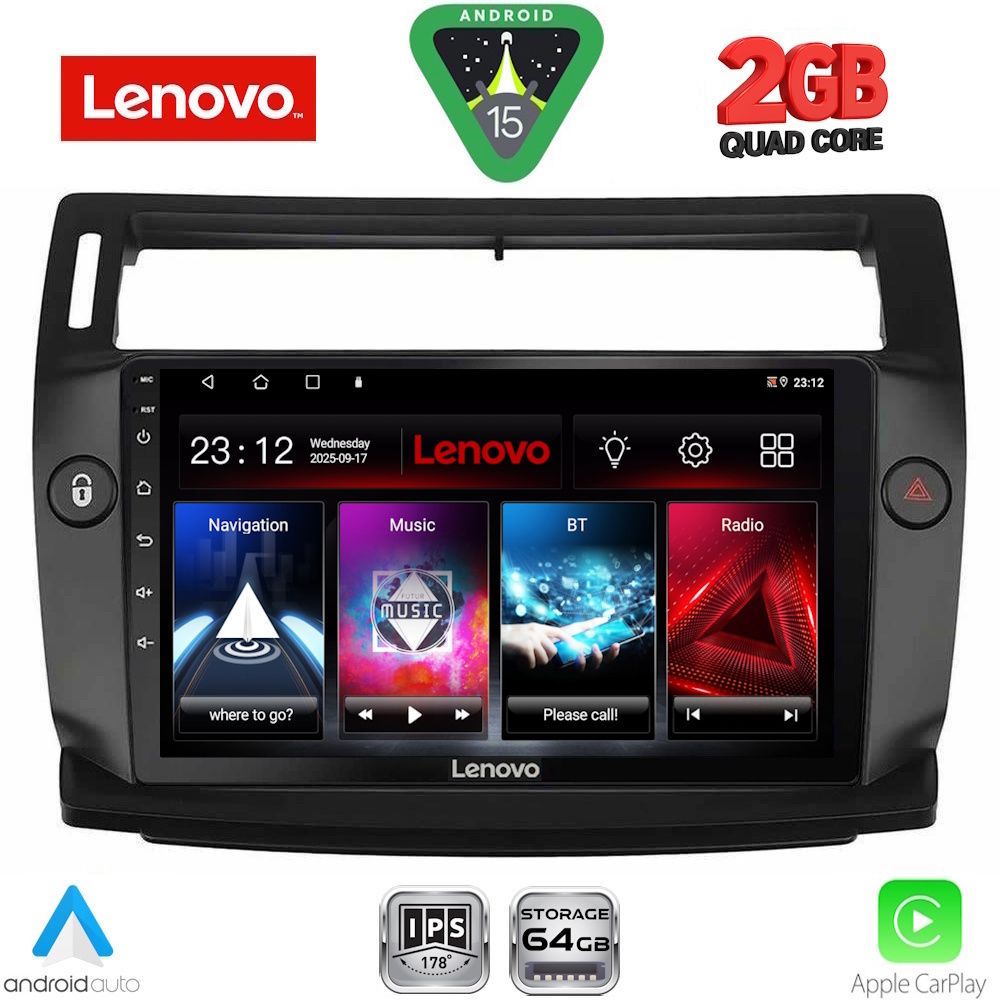 LVD2084BL_15 LENOVO LVD 2084BL_CPA (9inc) MULTIMEDIA TABLET for CITROEN C4 mod. 2004-2011 (BLACK) - Image 1