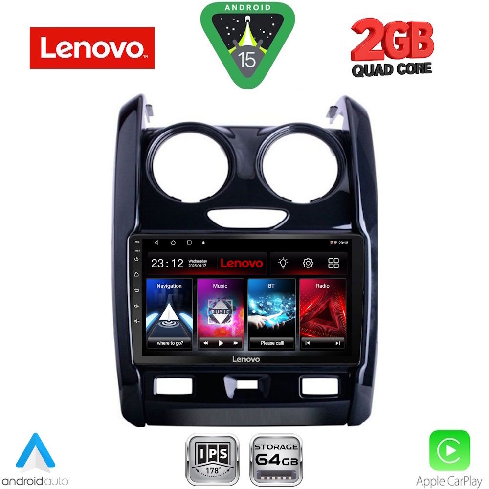 LVD2103_15 LENOVO LVD 2103_CPA (9inc) MULTIMEDIA TABLET for DACIA DUSTER mod. 2012-2019 - Image 1