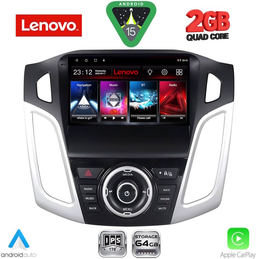 LVD2157_15 LENOVO LVD 2157_CPA (9inc) MULTIMEDIA TABLET for FORD FOCUS mod. 2011-2018 - Image 1