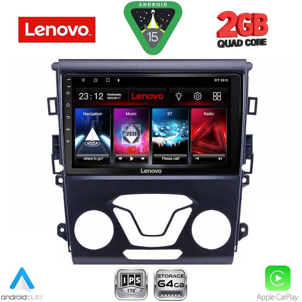 LVD2164_15 LENOVO LVD 2164_CPA A/C (9inc) MULTIMEDIA TABLET for FORD MONDEO mod. 2014-2025 - Image 1