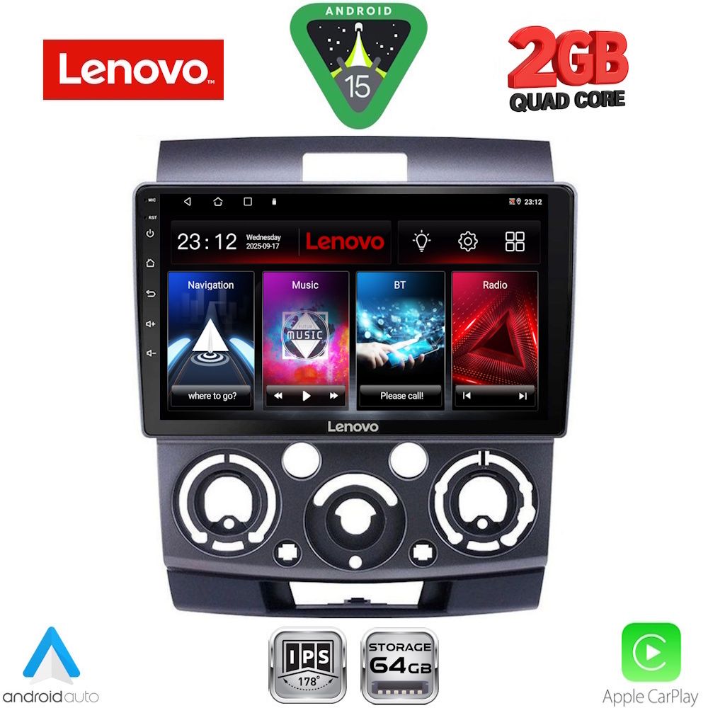 LVD2170_15 LENOVO LVD 2170_CPA (9inc) MULTIMEDIA TABLET for FORD RANGER | MAZDA BT50 mod. 2006-2011 - Image 1
