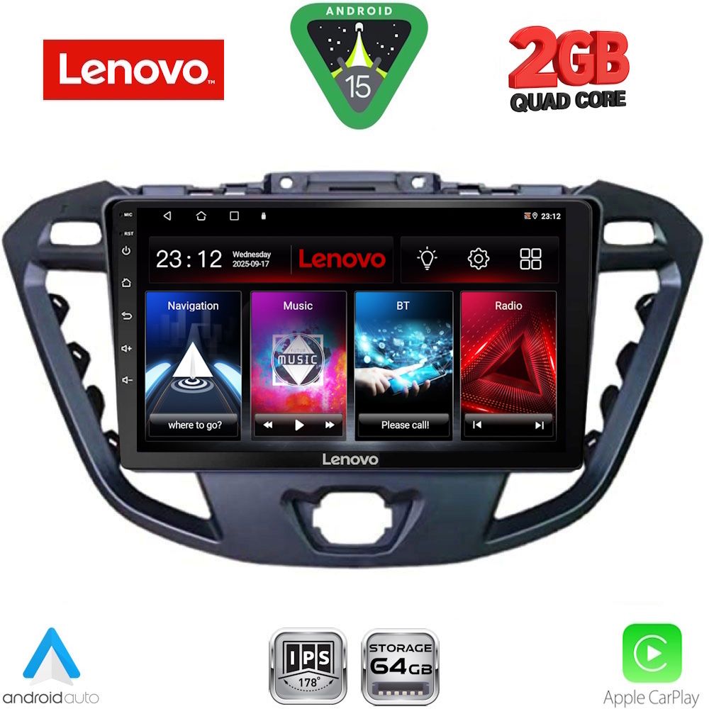 LVD2177_15 LENOVO LVD 2177_CPA (9inc) MULTIMEDIA TABLET for FORD TRANSIT CUSTOM | TOURNEO CUSTOM mod. 2013-2019 - Image 1