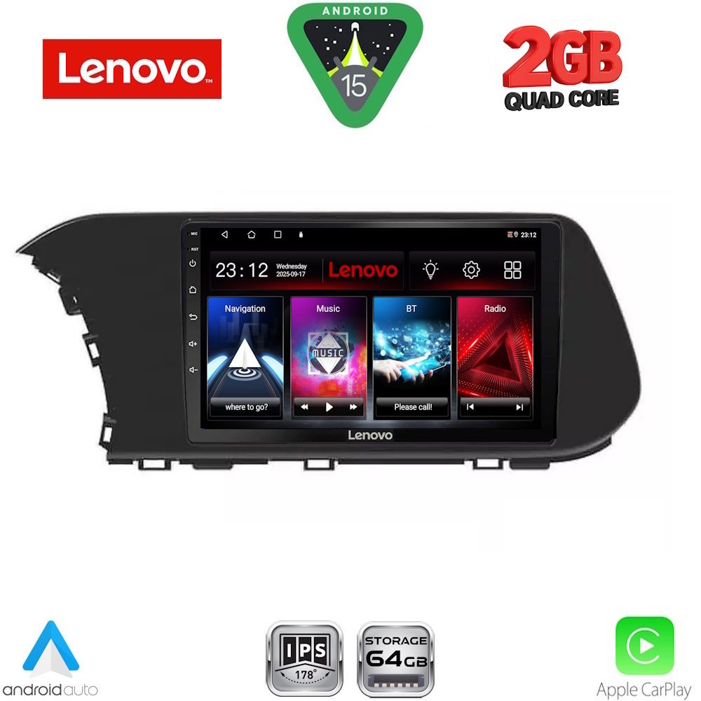 LVD2220_15 LENOVO LVD 2220_CPA (10inc) MULTIMEDIA TABLET for HYUNDAI i20 - BAYON mod. 2021-2026 - Image 1
