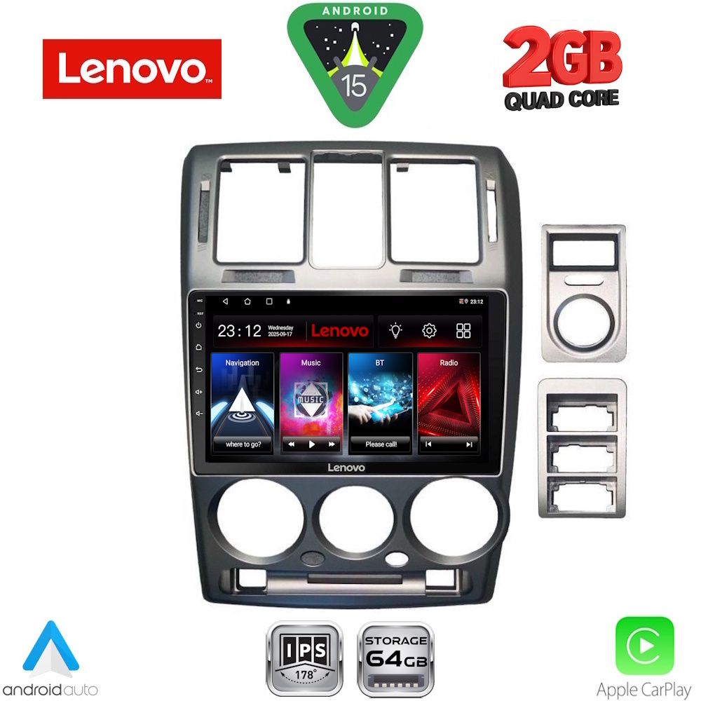 LVD2222_15 LENOVO LVD 2222GR_CPA (9inc) MULTIMEDIA TABLET for HYUNDAI GETZ mod. 2002-2011 (GREY) - Image 1