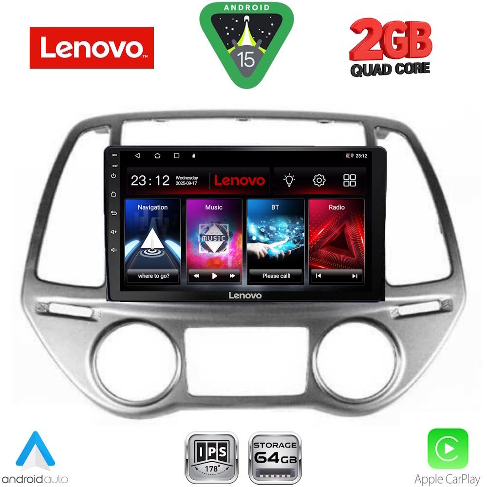 LVD2227CL_15 LENOVO LVD 2227_CPA CLIMA (9inc) MULTIMEDIA TABLET for HYUNDAI i20 mod. 2008-2012 - Image 1