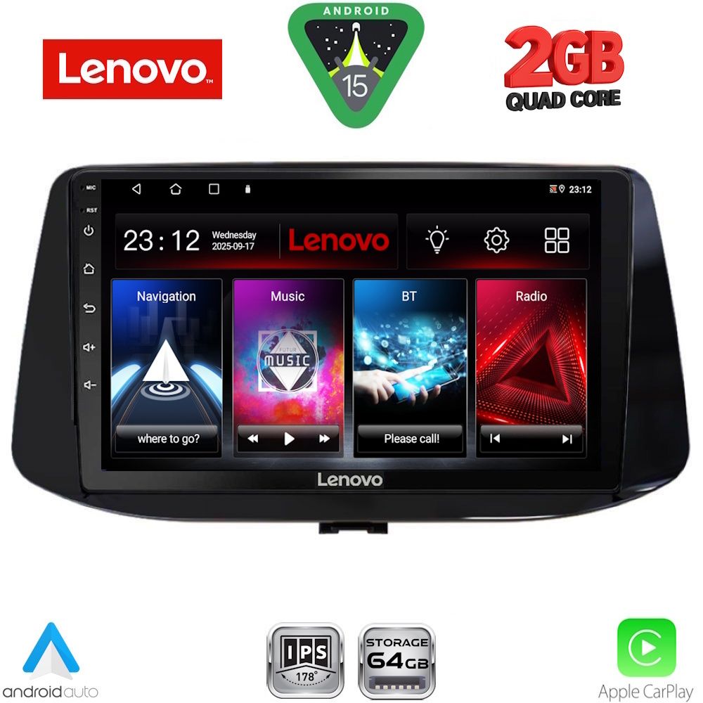 LVD2233_15 LENOVO LVD 2233_CPA (9inc) MULTIMEDIA TABLET for HYUNDAI i30 mod. 2018-2024 - Image 1