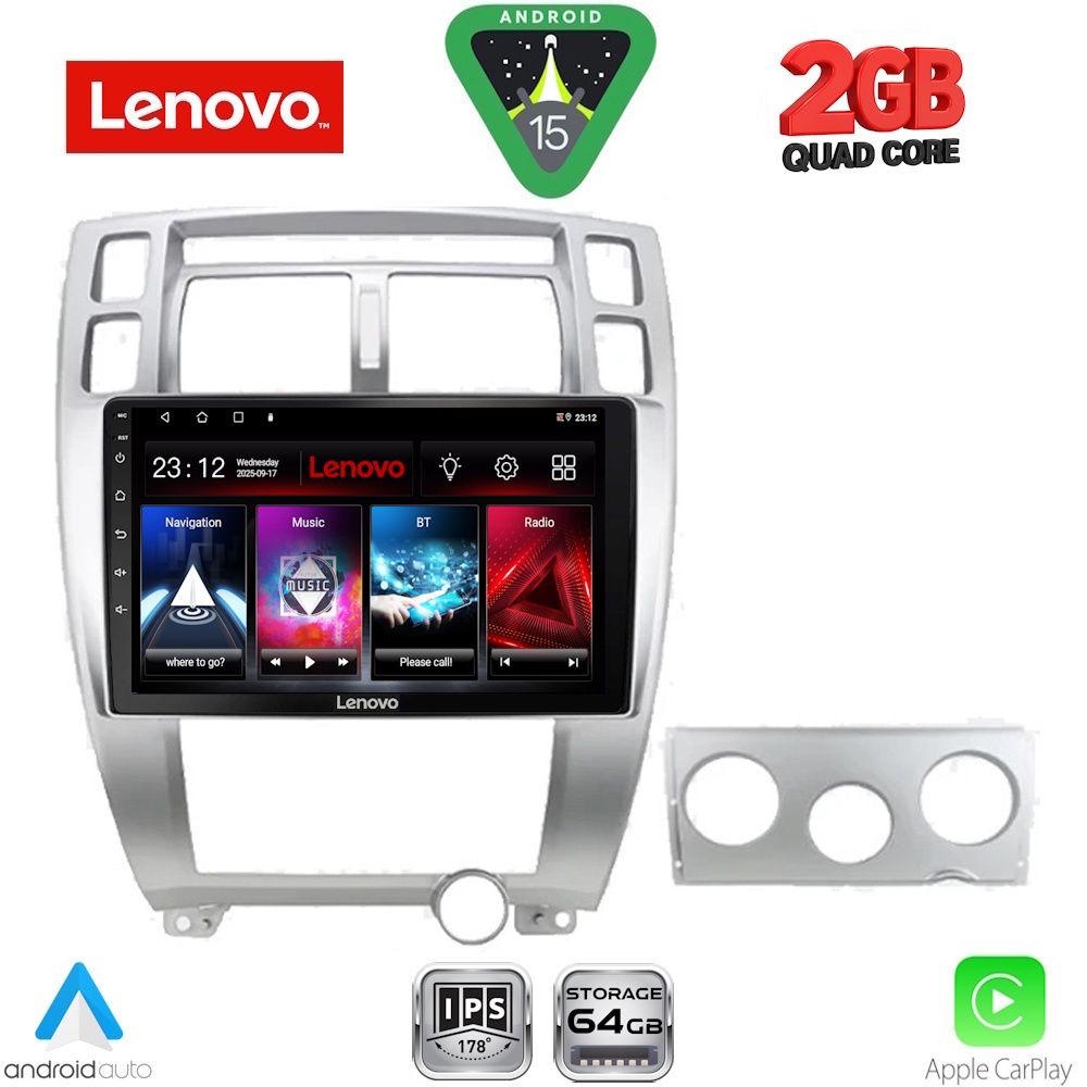 LVD2241SL_15 LENOVO LVD 2241SL_CPA (10inc) MULTIMEDIA TABLET for HYUNDAI TUCSON mod. 2004-2010 (SILVER) - Image 1
