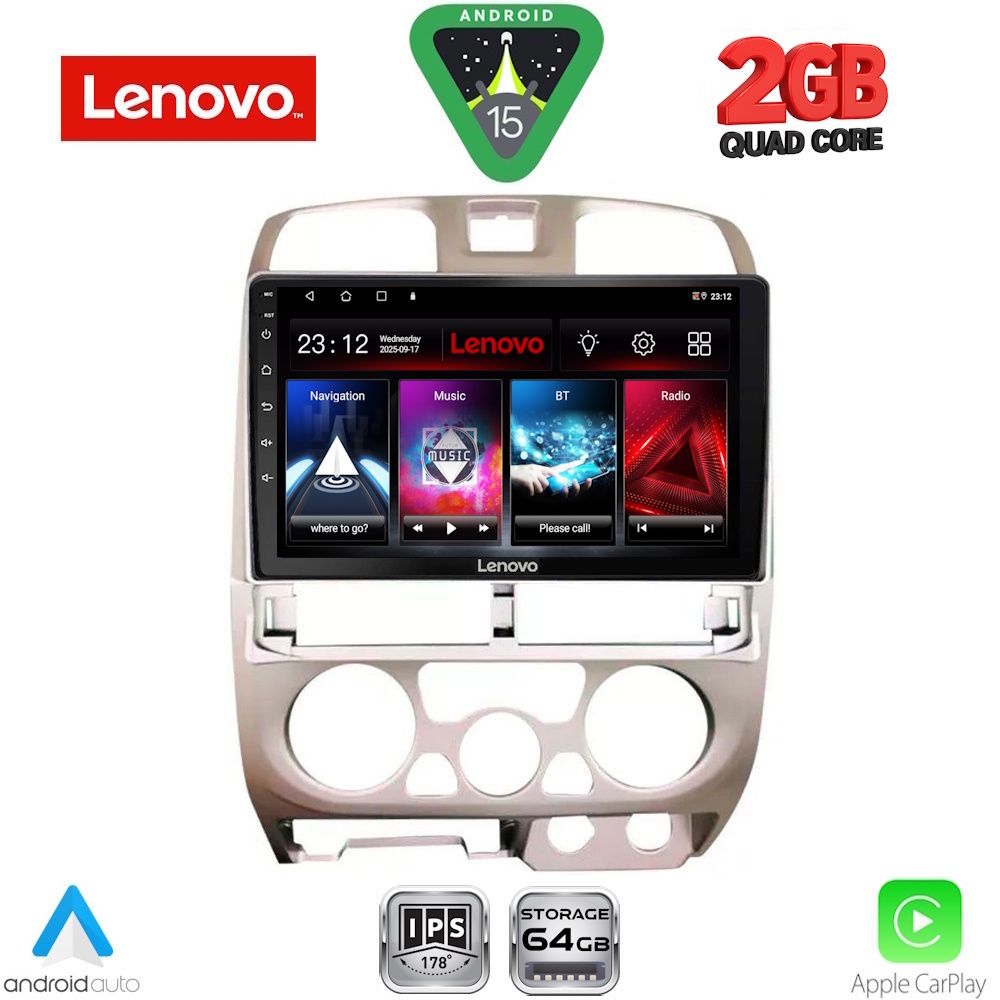 LVD2253SL_15 LENOVO LVD 2253SL_CPA (9inc) MULTIMEDIA TABLET for ISUZU D-MAX mod. 2002-2008 (SILVER) - Image 1
