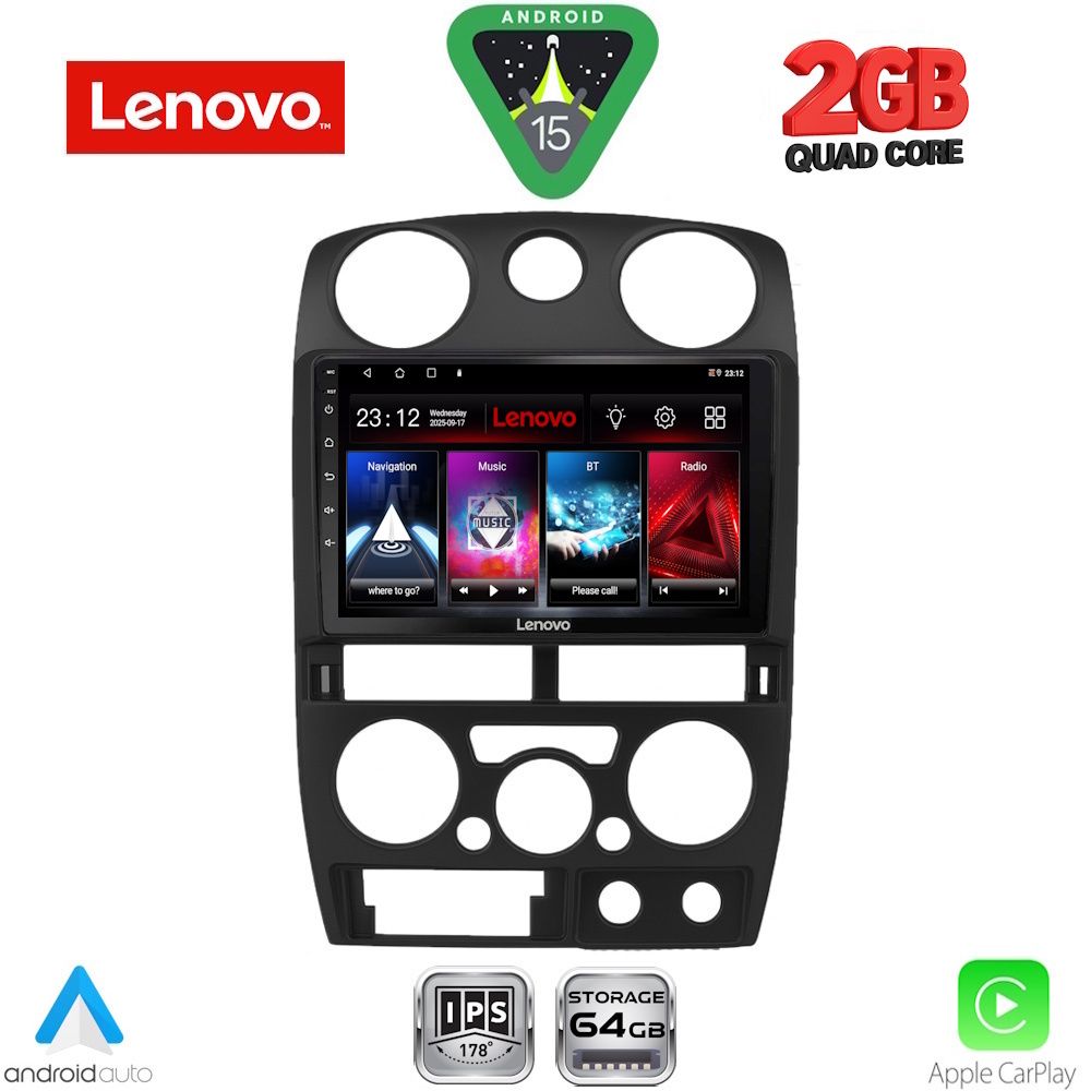 LVD2254BL_15 LENOVO LVD 2254BL_CPA (9inc) MULTIMEDIA TABLET for ISUZU D-MAX mod. 2008-2012 (BLACK) - Image 1