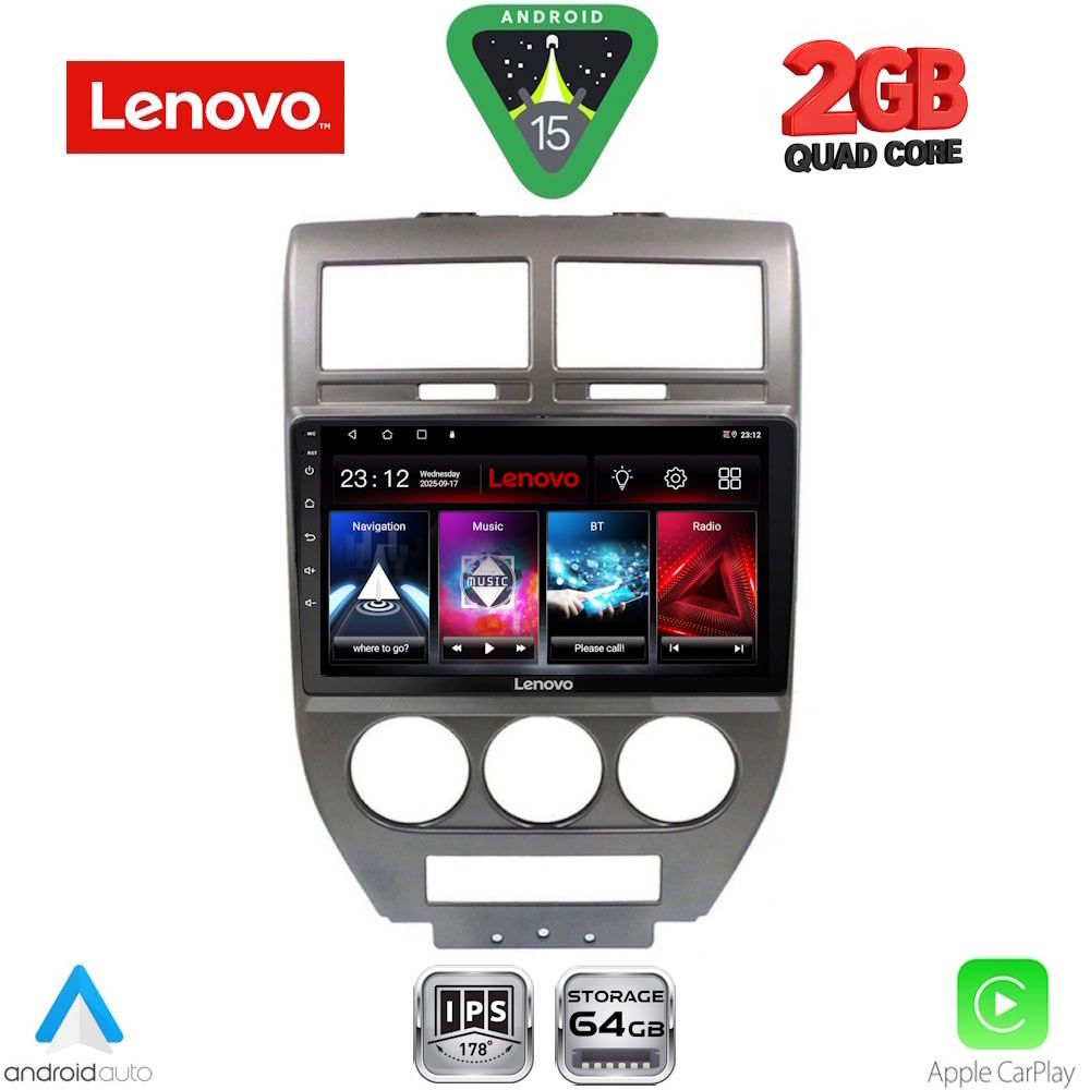 LVD2276_15 LENOVO LVD 2276_CPA (10inc) MULTIMEDIA TABLET for JEEP COMPASS - PATRIOT mod. 2007-2016 - Image 1