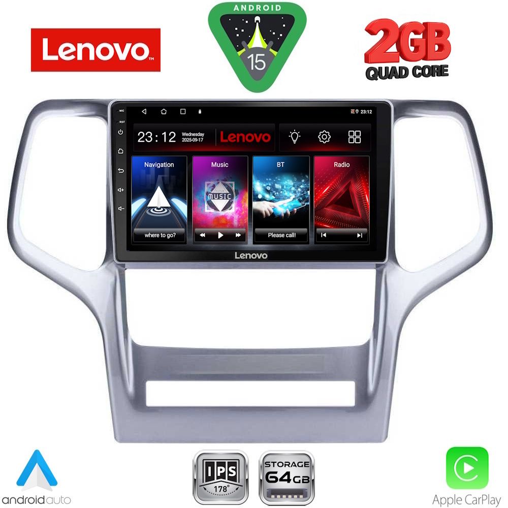 LVD2282_15 LENOVO LVD 2282_CPA (9inc) MULTIMEDIA TABLET for JEEP GRAND CHEROKEE mod. 2011-2014 - Image 1