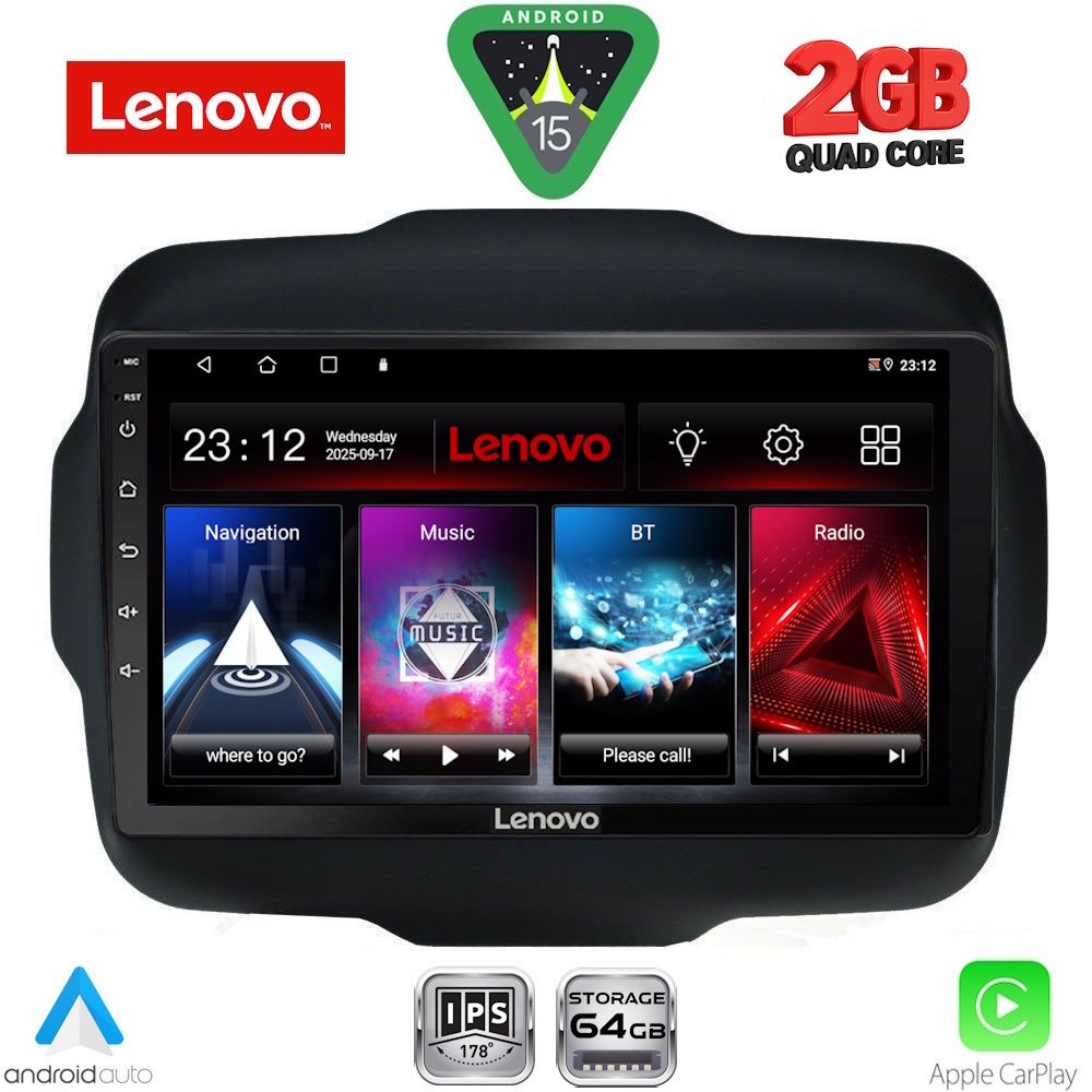 LVD2290_15 LENOVO LVD 2290_CPA (9inc) MULTIMEDIA TABLET for JEEP RENEGADE mod. 2014-2025 - Image 1