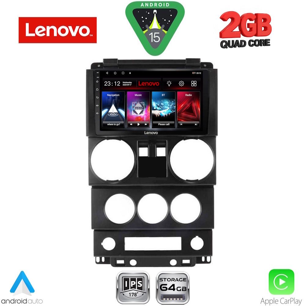 LVD2293_15 LENOVO LVD 2293_CPA (9inc) MULTIMEDIA TABLET for JEEP WRANGLER mod. 2006-2011 - Image 1