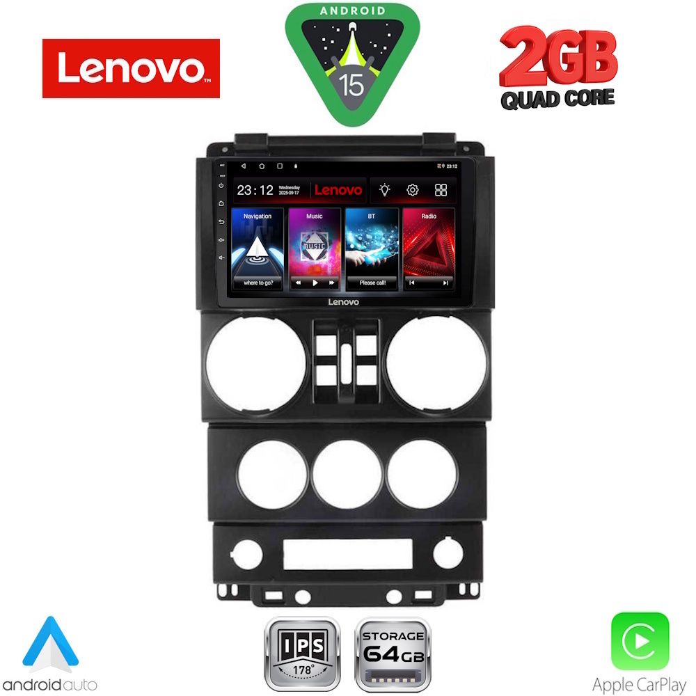 LVD2294_15 LENOVO LVD 2294_CPA (9inc) MULTIMEDIA TABLET for JEEP WRANGLER mod. 2006-2011 - Image 1